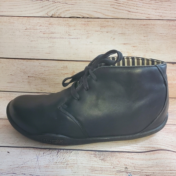 Kuru Mens Size 10 Aalto Chukka Black Leather Ankle Boots main image 8